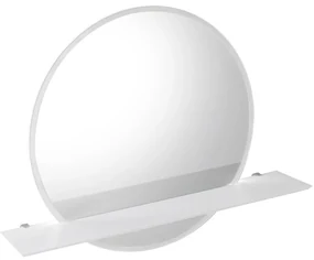 Sapho Sapho, VISO LED podsvietené guľaté zrkadlo priemer 60cm s policou, biela mat, VS060-01