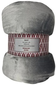 Deka Nest Super Soft tmavo šedá 200x220 Merkury Home