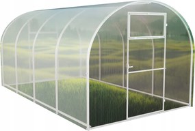 Skleník z polykarbonátu Záhradný tunel 2,4x12 profily 20x20 polykarbonát 6 mm