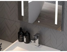 Mexen Remi, LED kúpeľňové zrkadlo s podsvietením 60x80 cm, 6000K, ochrana proti zahmlievaniu, 9804-060-080-611-00
