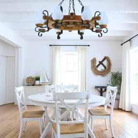 Brilagi - Luster na reťazi TIMONA 8xE14/40W/230V buk