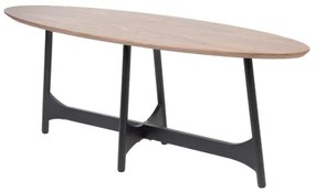 Stôl SAVELMA naturálny s čiernymi nohami 892320