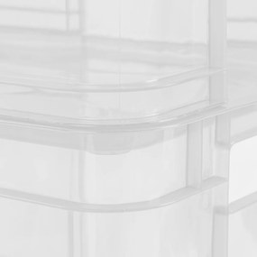 Keeeper Úložný box pre domácnosť aj dielňu, BRUNO XXL, 54L, 52 x 43 x 28 cm, transparentný