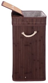 Kôš na bielizeň 100 l bambusový hnedý