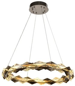 LED Stmievateľný luster na lanku LED/40W/230V 3000-6500K chróm + diaľkové ovládanie