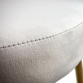 JEDÁLENSKÁ STOLIČKA GIANNA BÉŽOVÁ + ZLATÉ NOHY