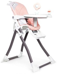 Detská jedálenská stolička - rozkladacia | ružová