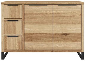 furniture-nabytek.cz - Masívny podstavec pod umývadlo Sydney z divokého duba, olejovaný, hnedý – 105×45×74 cm