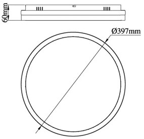 Globo 67179D - LED stropné svietidlo DELLA LED/40W/230V pr. 39,7 cm
