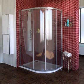 Polysan Polysan, LUCIS LINE štvorcová sprchová zástena 900x900mm, číre sklo, DL1615