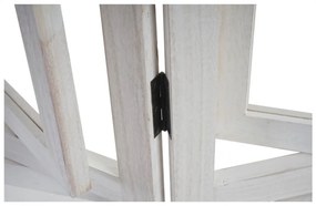 Paraván Shabby s fotorámikmi - 161 x 125 cm - Biela