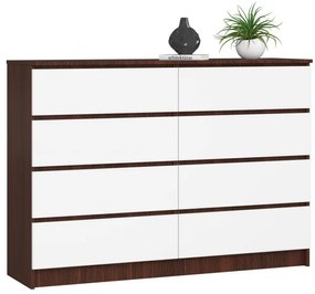 Komoda K140 8SZ CLP wenge / biela