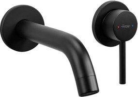 Rea Owen, umývadlová batéria pod omietku + BOX montážny systém, čierna matná, REA-B5332