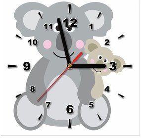 Gario Obraz s hodinami Koala Rozmery: 40 x 40 cm