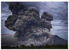 Obraz - Sopečná erupcia (70x50 cm)