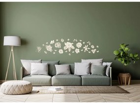 Samolepiaca dekoracia Old Graphics Florals, 42,5 x 65 cm