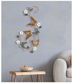 Kovová nástenná dekorácia 45x88 cm Delis – Mauro Ferretti