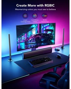 Govee - Inteligentné herné Wi-Fi LED panely + inteligentný duálny biely Wi-Fi ovládač