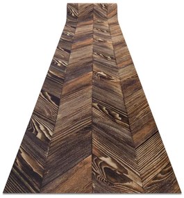Protišmykový behúň DIGITAL - FRENCH CHEVRON hnedý / béžový