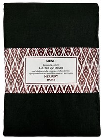 Obliečky Mono bavlna antracit 140x200 + (1) 70x80 Merkury Home