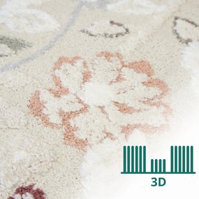 Angel Carpet, Kusový koberec Aurora 25 Beige, 160x230, béžová, kancelária