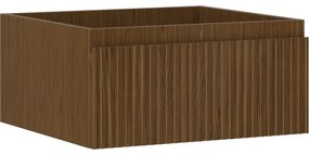 Mexen Rivel, kúpeľňová skrinka 50 cm, 1 zásuvka, drážkovaná, orech, 91A20-05023-1-BF86