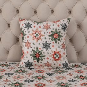 Obliečka na vankúš z mikrovlákna CHRISTMAS STAR 45x45 cm, farebný
