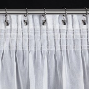 ZÁCLONA MIREA NA PÁSKE 350 X 150 CM BIELA
