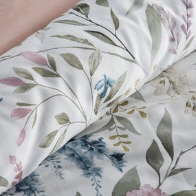 SATÉNOVÉ OBLIEČKY SPRING51 140X200 CM, 1 KS 70X80 CM KVETY