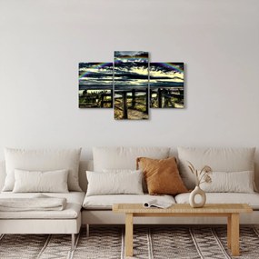 Obraz dúhy nad morom (90x60 cm)