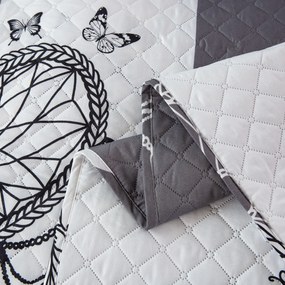 Prehoz na posteľ TIRSO sivo-biely Rozmer: 170 x 210 cm