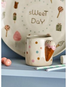 Béžový keramický detský hrnček 255 ml Creamy – Bloomingville Mini