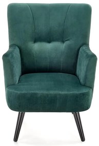 Kreslo Pagoni zelená/čierna