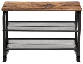 VASAGLE lavica na topánky s priemyselným dizajnom LMR32BX