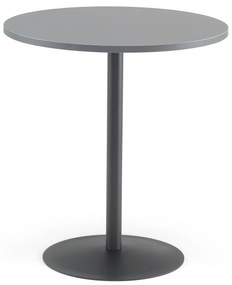 Kaviarenský stôl ASTRID, Ø 700 x V 735 mm, grafitová / čierna