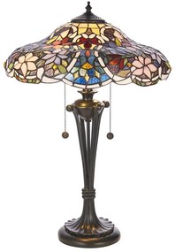 Endon 64326 - Stolná lampa Tiffany SULLIVAN 2xE27/60W/230V priemer 40 cm