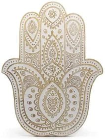 Dekorácia na stenu Hamsa 52cm drevená