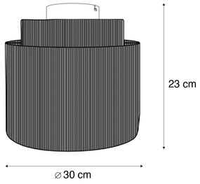 Japandi stropné svietidlo hnedé s lanom - Smille