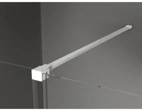 Mexen Velar, sprchový kút s posuvnými dverami 90(dvere) x 85(stena) cm, 8mm číre sklo, biela, 871-090-085-01-20