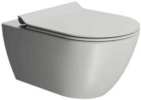 GSI GSI, PURA závesná WC misa, Swirlflush, 36x55cm, Cenere dual-mat, 881517