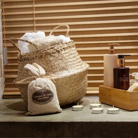 Compactor Pletený úložný košík z morskej trávy Belly, 35 x 32 cm, prírodná, M