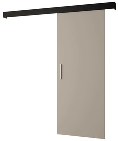 Posuvné dvere 70 cm Slavdro 1 (kašmír + čierna matná). Akcia -74%. Vlastná spoľahlivá doprava až k Vám domov. 1108722