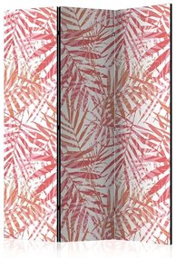 Paraván - Palm Red [Room Dividers] Veľkosť: 135x172, Verzia: Obojstranný