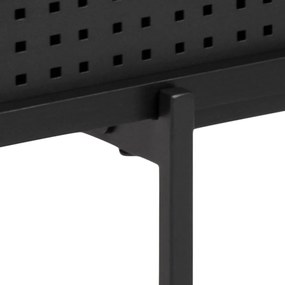 Čierny TV stolík v dekore jaseňa 140x45 cm Angus – Actona
