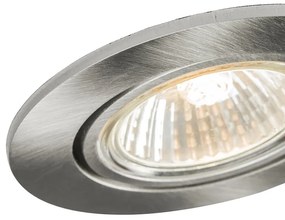 Inteligentné zapustené bodové svietidlo oceľové, naklápacie, vrátane Wifi GU10 - Cisco