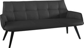 XXXLutz LAVICA, drevo, koža, 160/89,5/64 cm Novel - Lavice - 002315000509