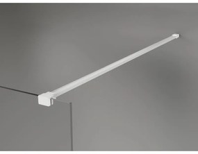 Mexen Kioto-X, sprchová zástena 120 x 200 cm, 10mm číre sklo, biely profil, 800-120-101-20-00-X