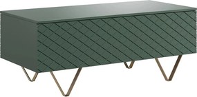 Konferenčný stolík Scalia 120 2K s úložným priestorom - labrador mat / zlaté nožičky - Limitovaná ponuka