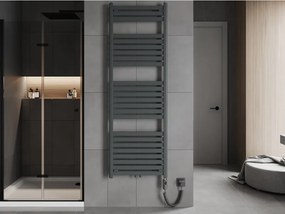 Mexen Uran, elektrické vykurovacie teleso 1800x600 mm + vykurovacia tyč 900 W, antracitová, W105-1800-600-2900-66