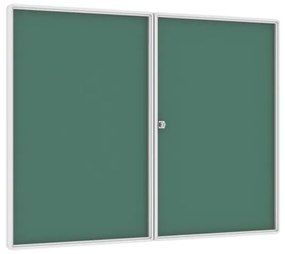 Vnútorná magnetická vitrína, zelená, 900 x 1200 mm